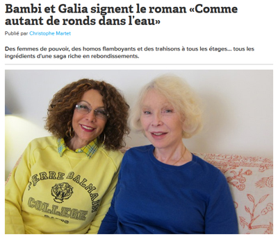 Marie-Pierre Pruvot (Bambi) et Galia Salimo, Comme autant de ronds dans l'eau, interview par yagg