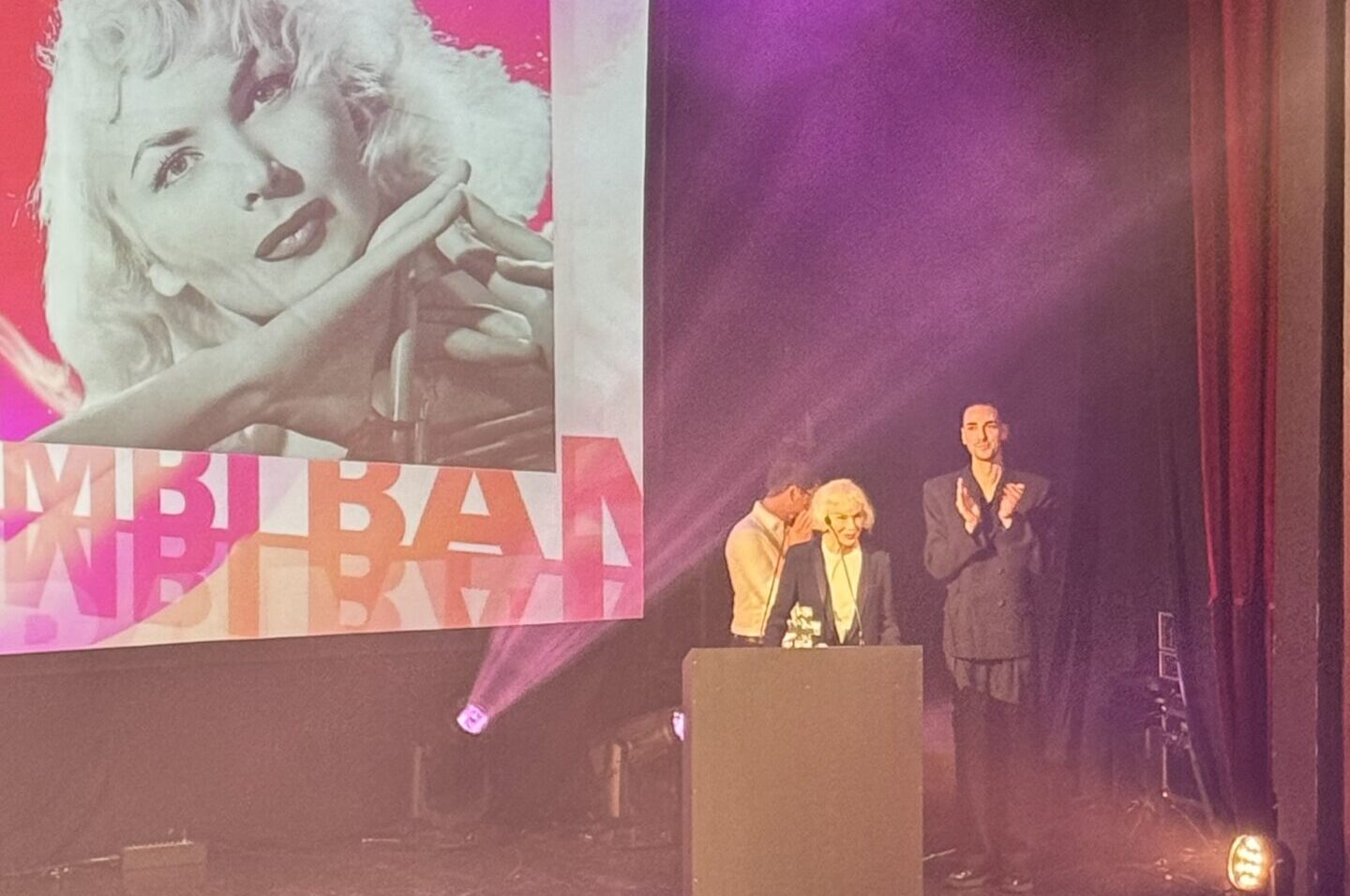 Prix d'honneur pour Bambi (Marie-Pierre Pruvot" à la cérémonie des Têtu le 3 décembre 2024 au Trianon (Paris)